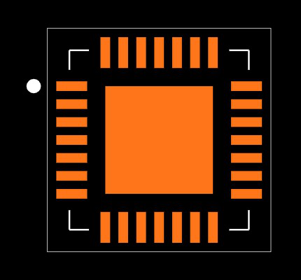 ADS1293CISQ/NOPB Footprint