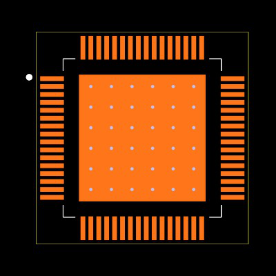ADS5240IPAPT Footprint