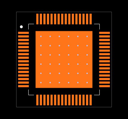 ADS5242IPAP Footprint