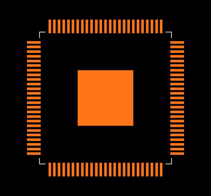 ADS5400IPZP Footprint