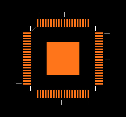 ADS5444IPFP Footprint
