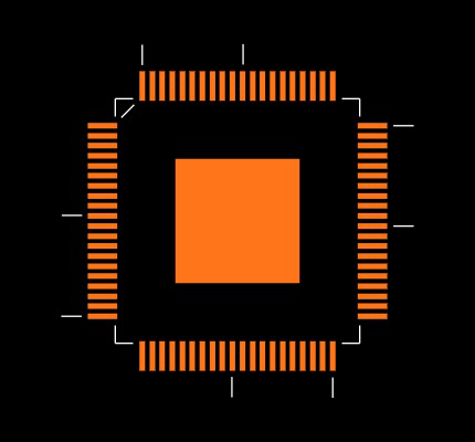 ADS54RF63IPFP Footprint