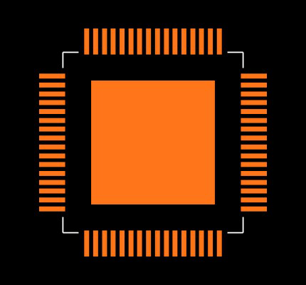 ADS5500IPAP Footprint