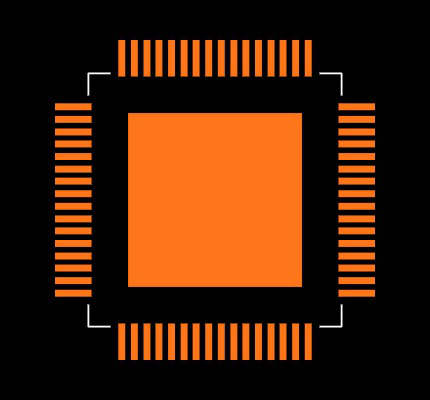 ADS5500IPAPR Footprint