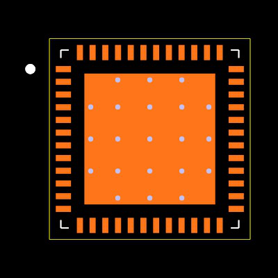ADS6222IRGZT Footprint