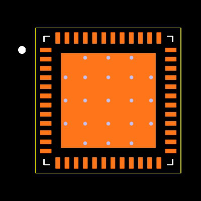 ADS6225IRGZT Footprint
