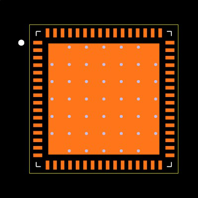 ADS62P25IRGCT Footprint
