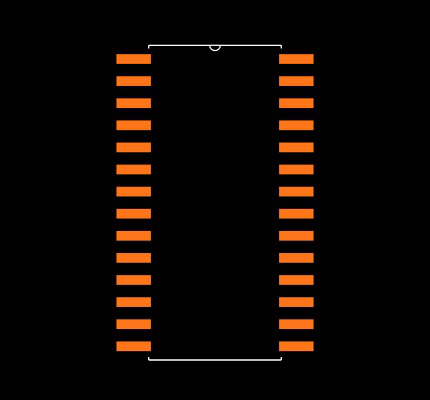 ADS774HIDW Footprint