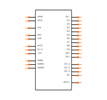 ADS7804U/1K Symbol