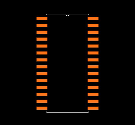ADS7825U/1K Footprint