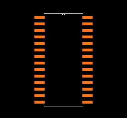 ADS7825U Footprint