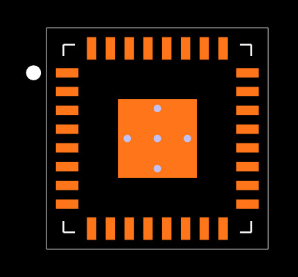 ADS7861IBRHBT Footprint
