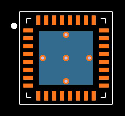 ADS7953SBRHBT Footprint