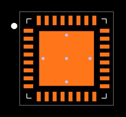 ADS7953SRHBR Footprint