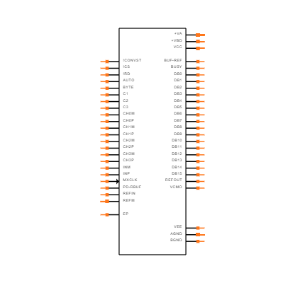 ADS8254IRGCT Symbol