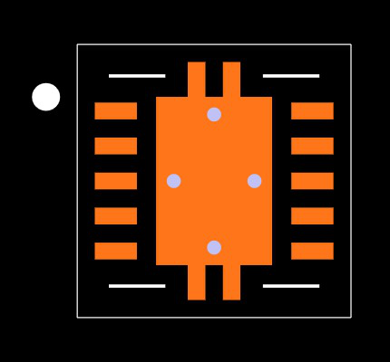 ADS8319IBDRCT Footprint
