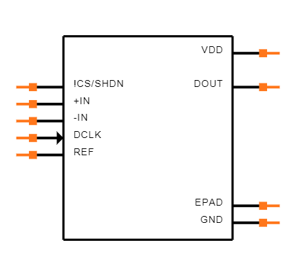 ADS8326IDRBT Symbol