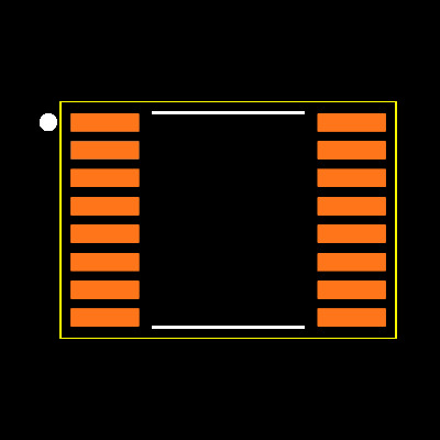 ADS8353QPWQ1 Footprint