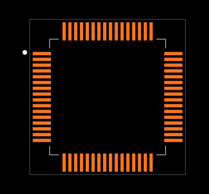 ADS8557IPM Footprint