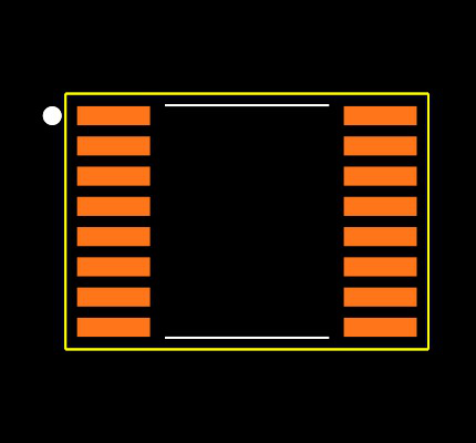 ADS8685IPW Footprint