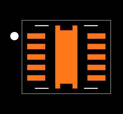 ADS8860IDRCT Footprint