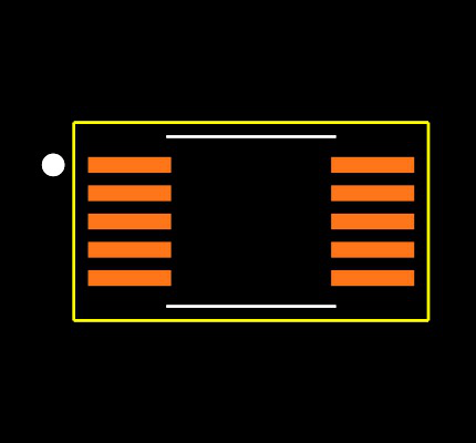 ADS8865IDGSR Footprint