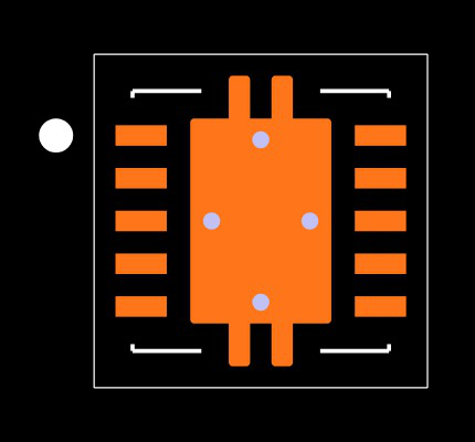 ADS8865IDRCR Footprint