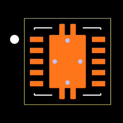 ADS8883IDRCR Footprint