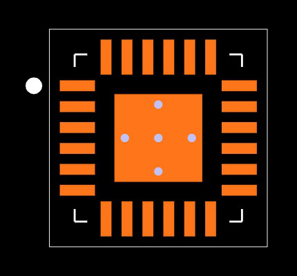 ADS8924BRGET Footprint