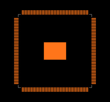 AM1705BPTPA3 Footprint