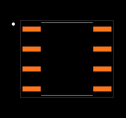 AMC1100DUB Footprint