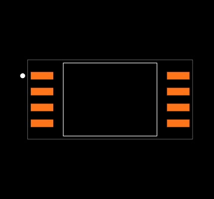 AMC1311BQDWVQ1 Footprint
