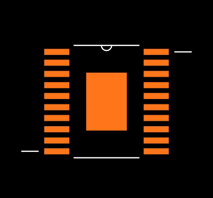 BQ24006PWP Footprint