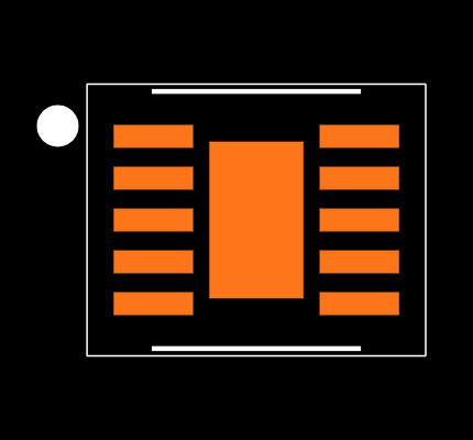 BQ24050DSQR Footprint