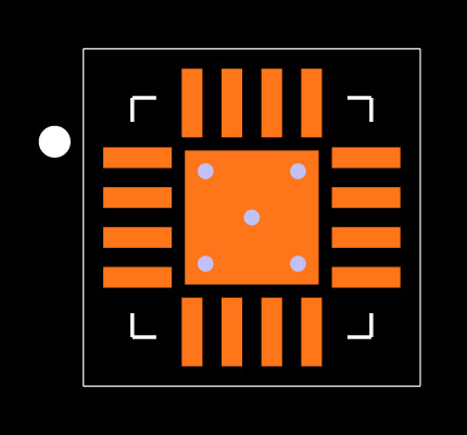 BQ24072RGTT Footprint