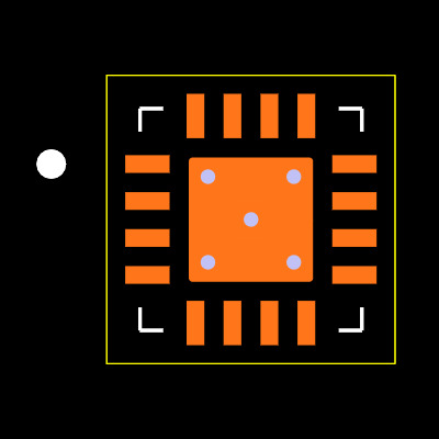 BQ24078RGTR Footprint
