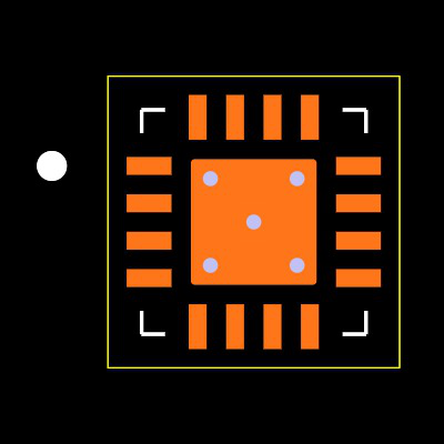 BQ24079RGTT Footprint