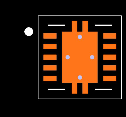 BQ24086DRCR Footprint