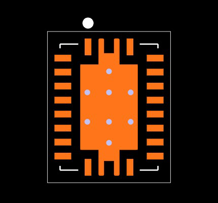 BQ24113ARHLR Footprint