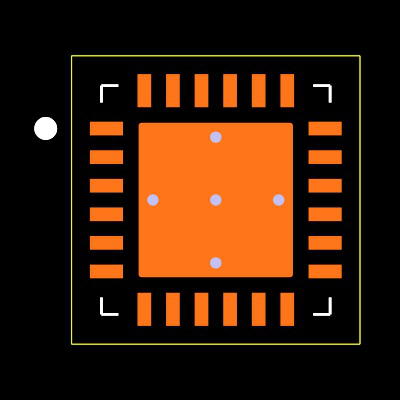 BQ24165RGER Footprint