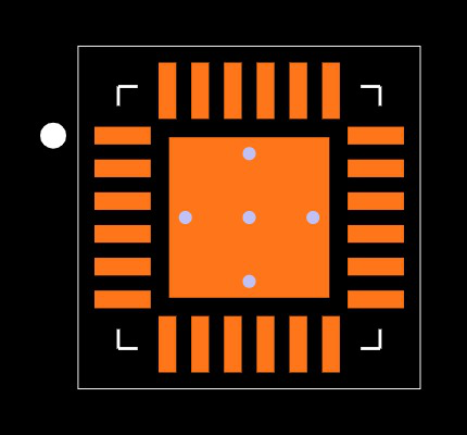 BQ24165RGET Footprint