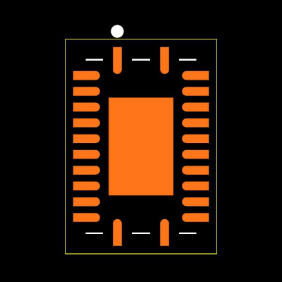 BQ24171RGYT Footprint