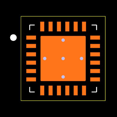 BQ24192RGET Footprint