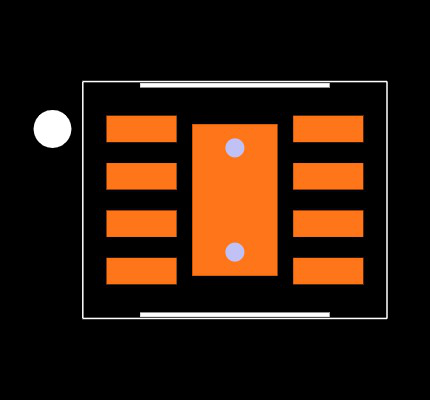 BQ24350DSGT Footprint