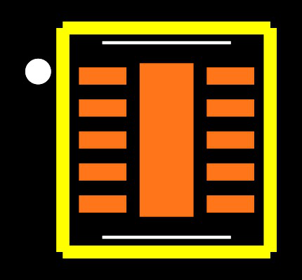 BQ25040DQCR Footprint