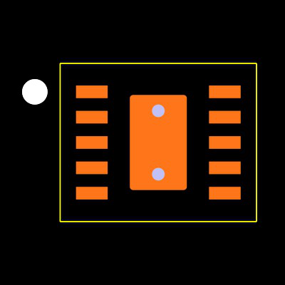 BQ25185DLHR Footprint