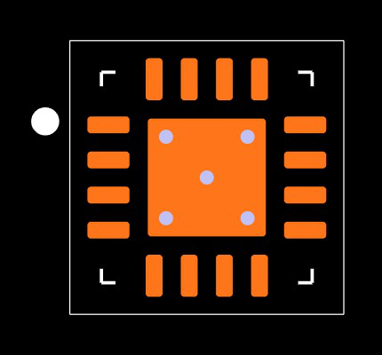 BQ25306RTER Footprint