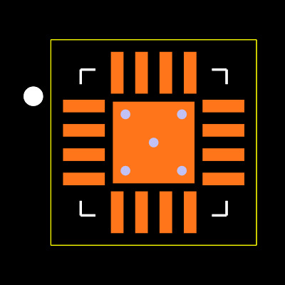 BQ25504RGTR Footprint