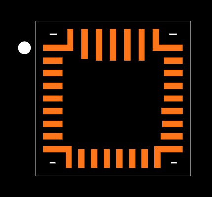 BQ25672RQMR Footprint