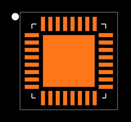 BQ25703ARSNT Footprint